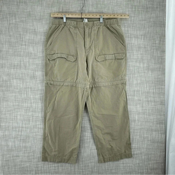 The North Face hiking pants cargo convertible Mens Size XL tan 3538 - Picture 1 of 11